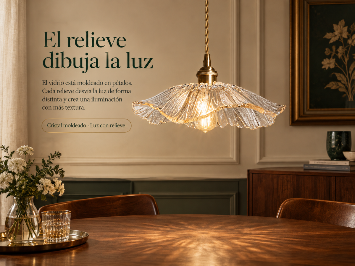 Pétalos que dibujan la luz.
