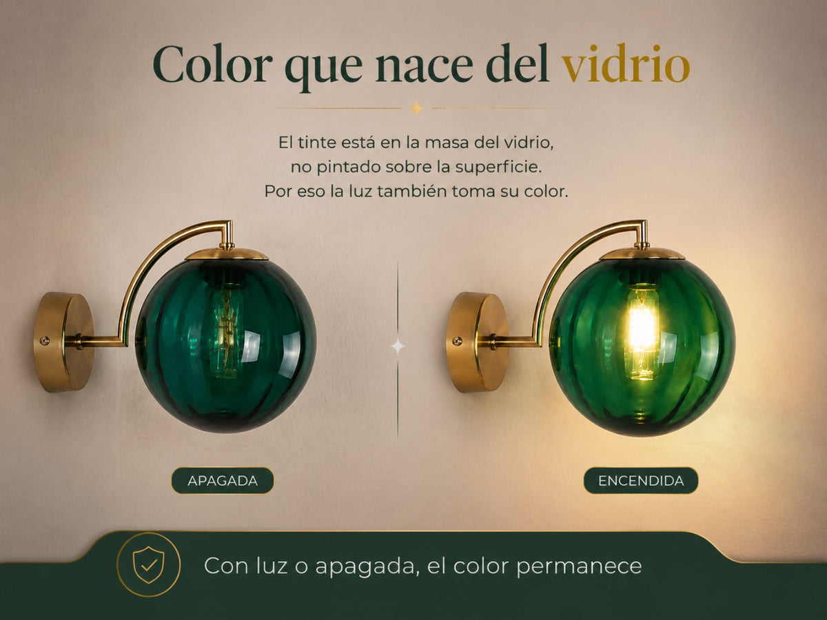 El color está en el vidrio.
