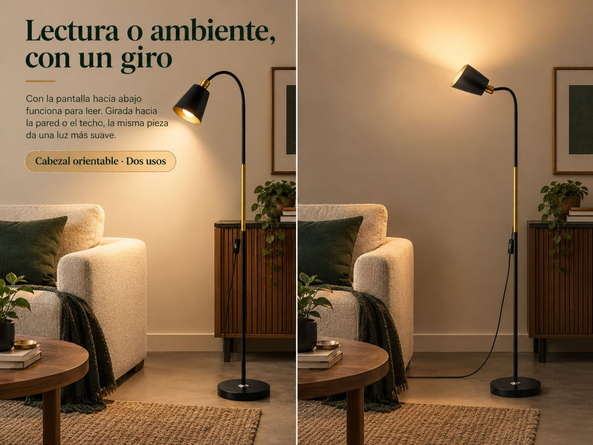 Dos lámparas en una.