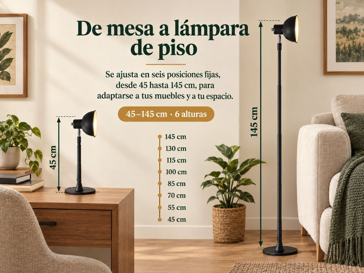 De mesa a piso.