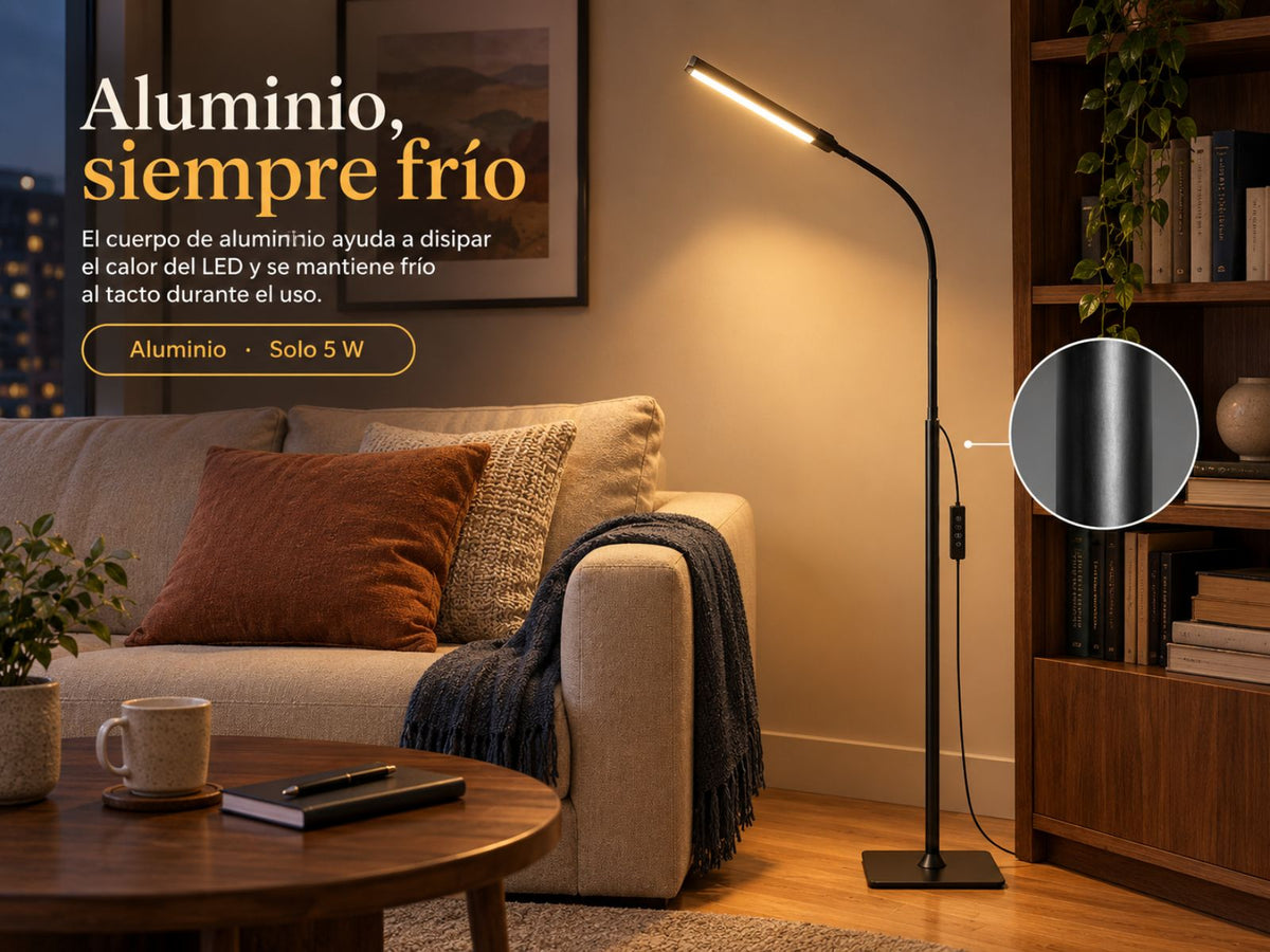 Aluminio, siempre frío.