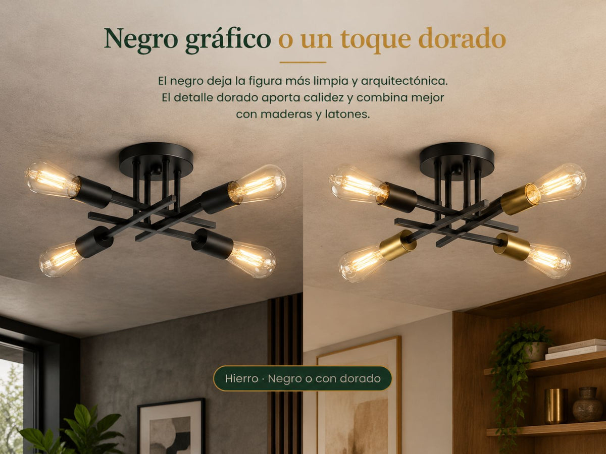 Negro seco, o con dorado.