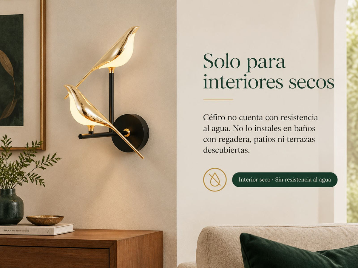 Solo interiores secos.