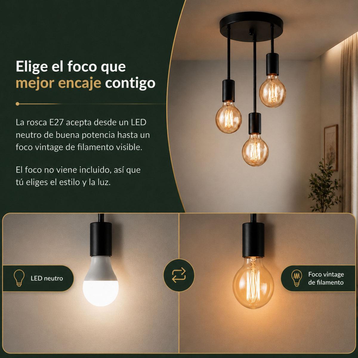 Lámpara Colgante Industrial Fonda