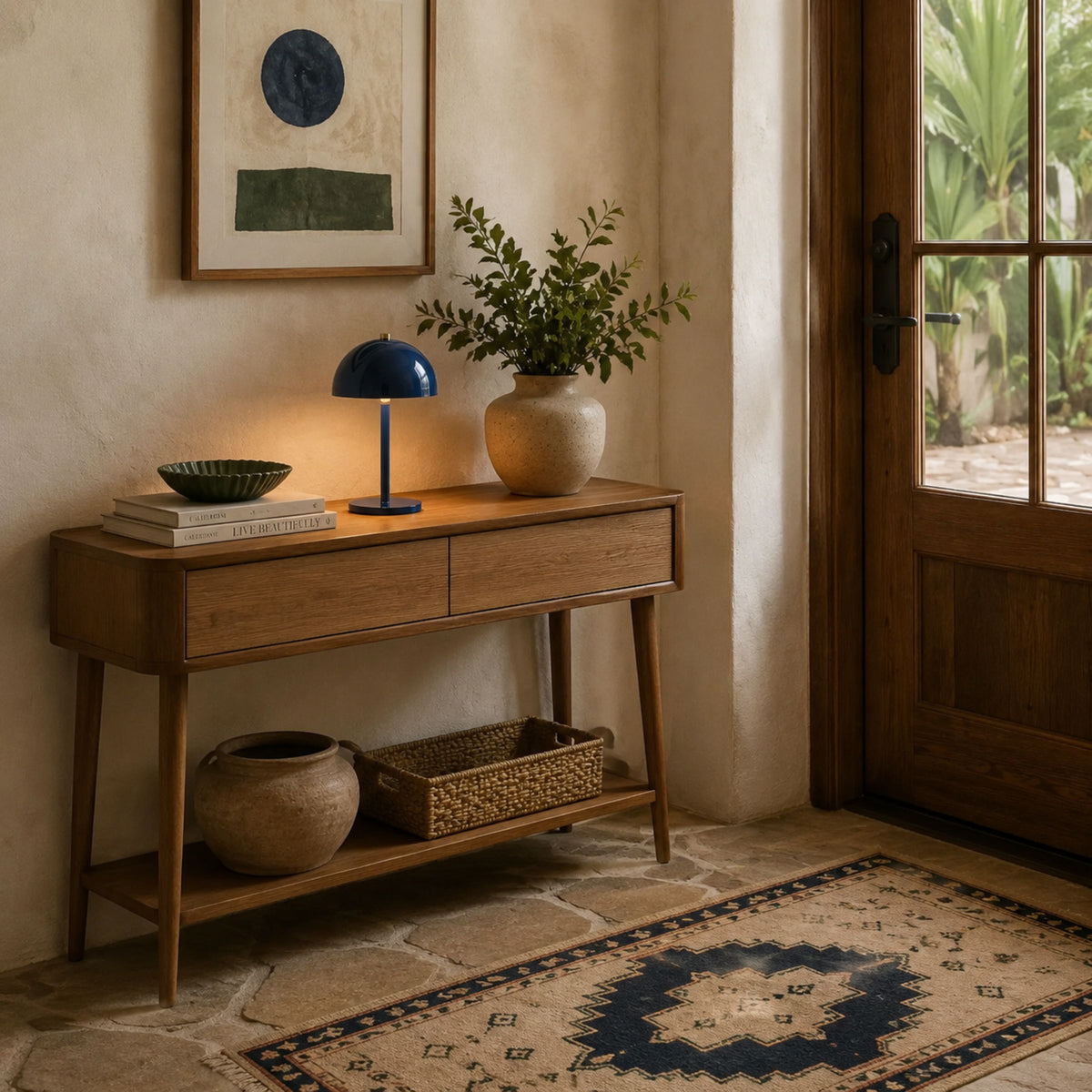Lámpara de mesa recargable de estilo minimalista para sala