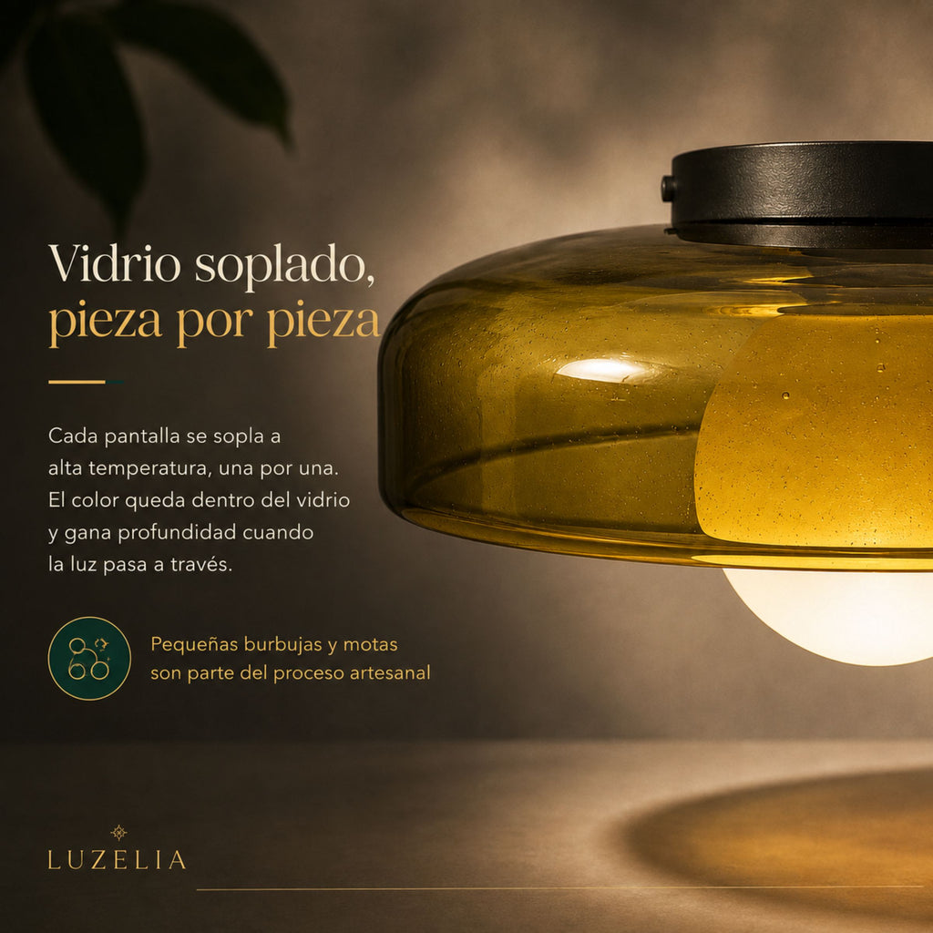 Lámpara de Techo Moderna de Cristal Burbuja