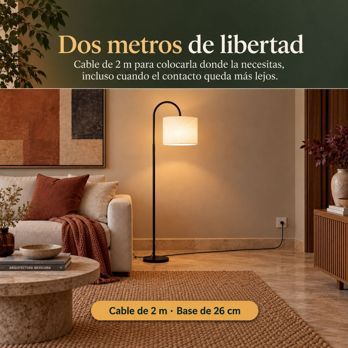 Lámpara de Piso para Sala Alba