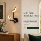 Lámpara de Pared Céfiro en Metal Dorado