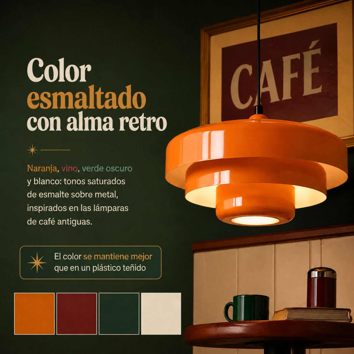 Lámpara Colgante para Comedor Bistró