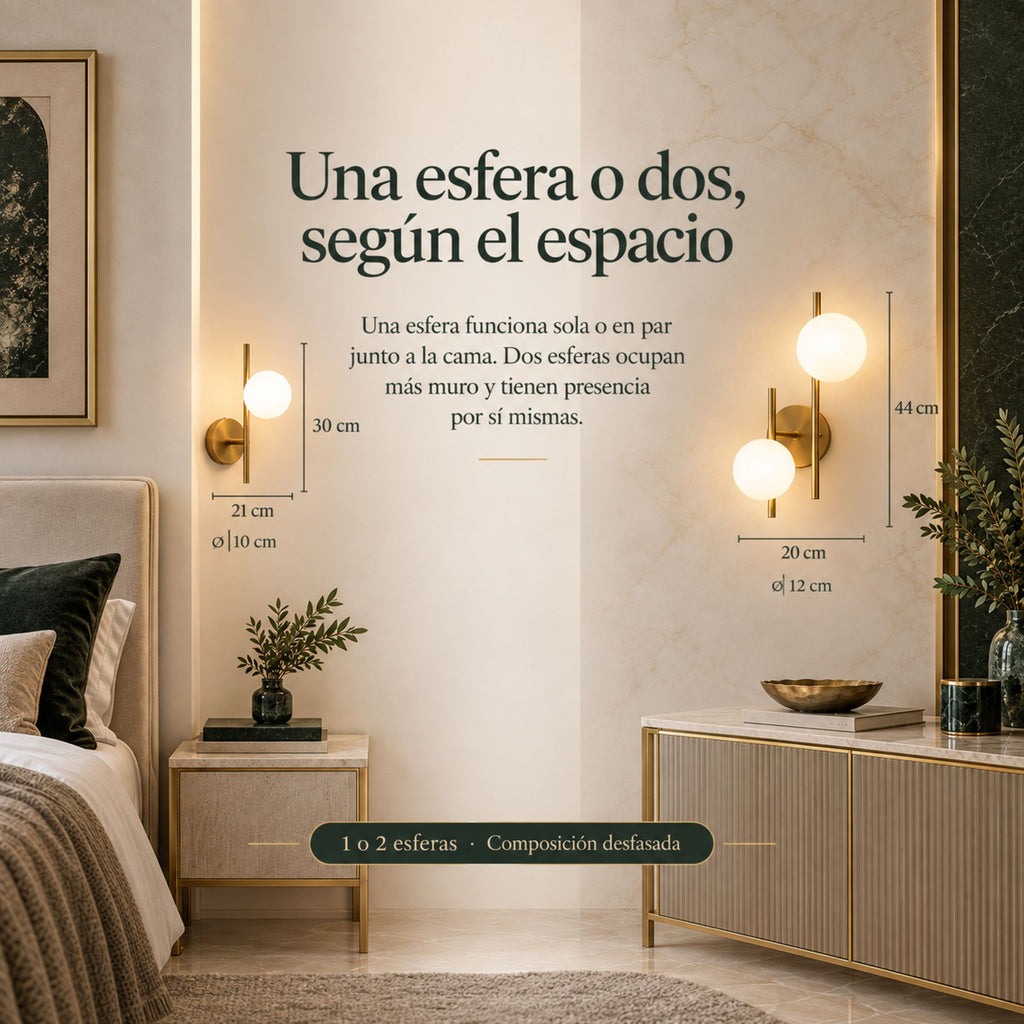 Lámpara de Pared Estrella en Cristal Opalino