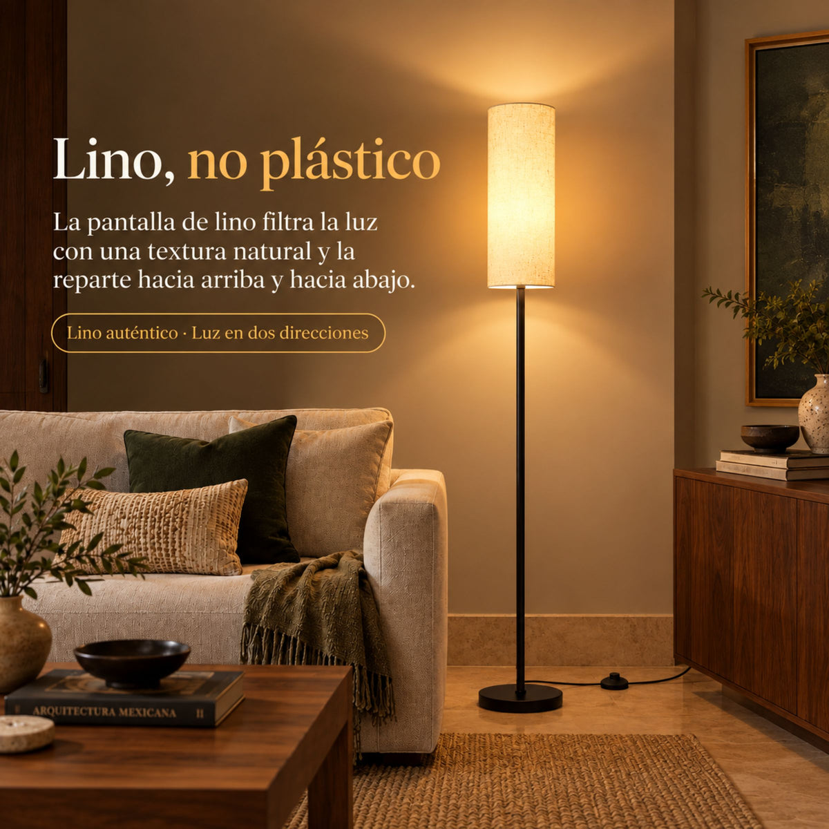 Lámpara de Piso para Sala Sereno