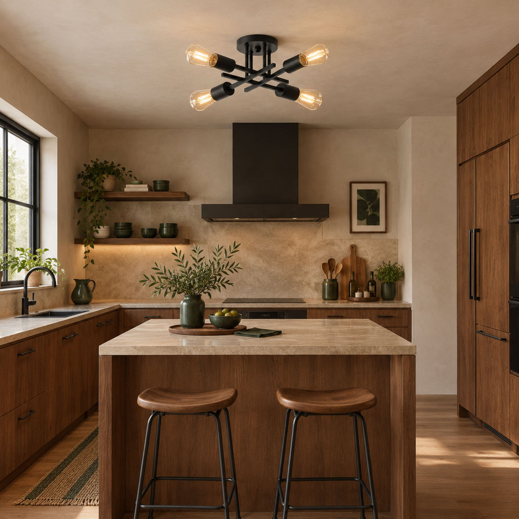 Lámpara de techo de estilo mid century para sala