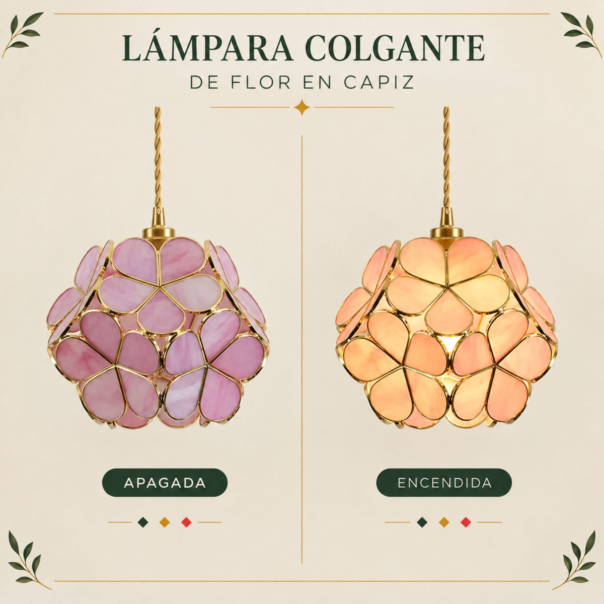 Lámpara Colgante para Comedor Loto