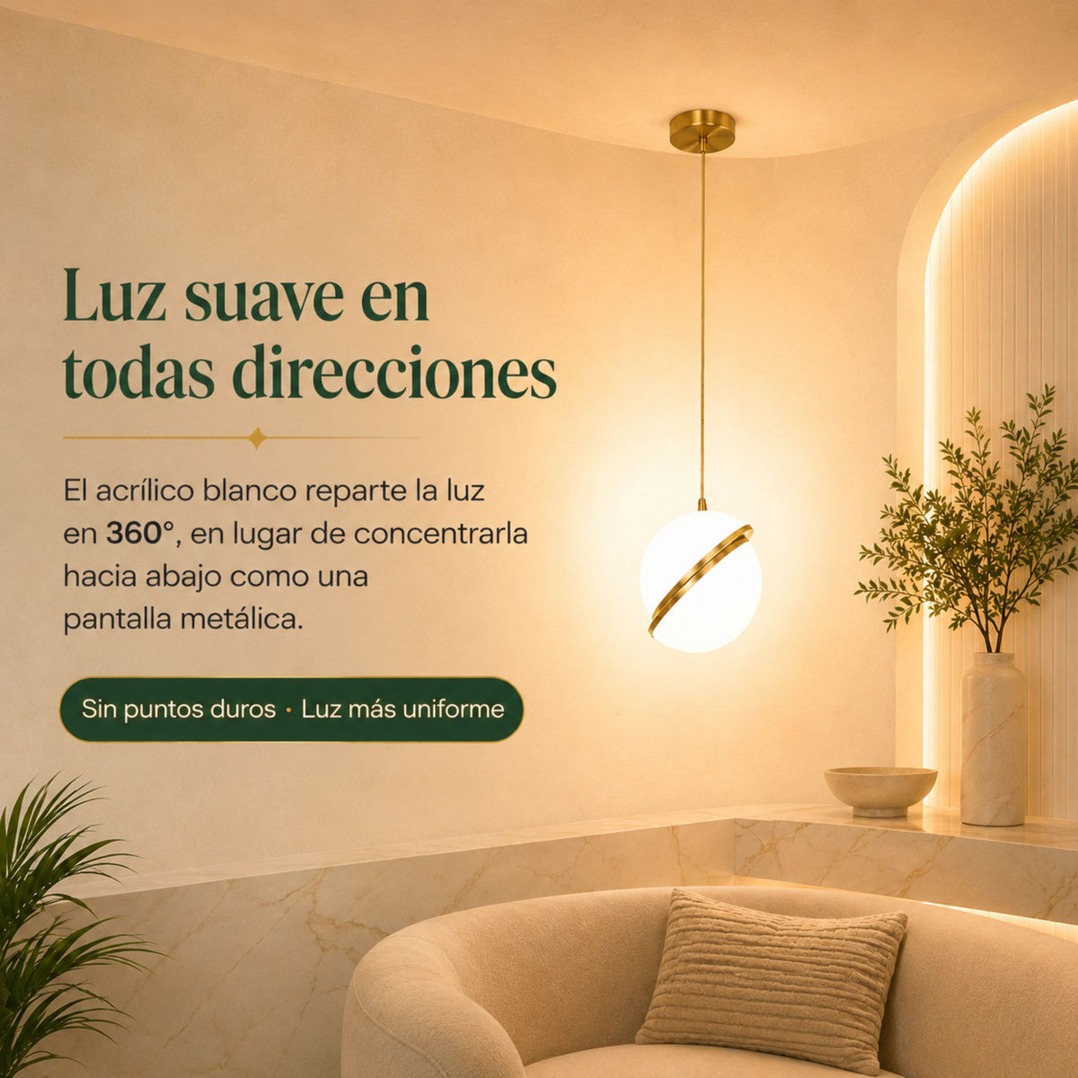 Lámpara Colgante para Cocina Esfera