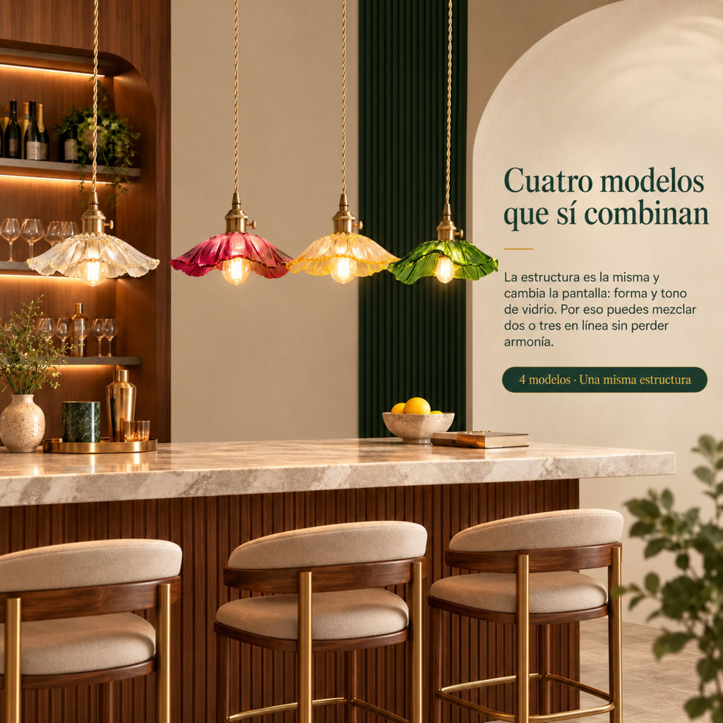Lámpara Colgante para Comedor Flor