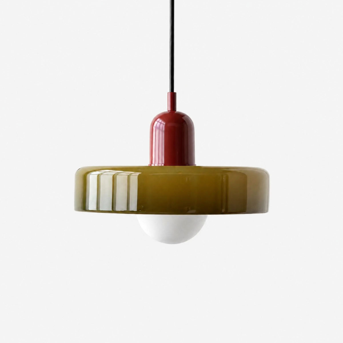 Lámpara colgante Retro en cristal soplado para comedor