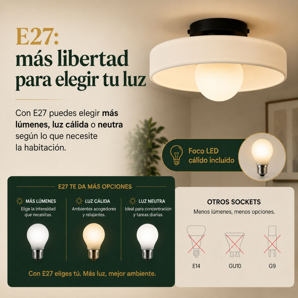 Lámpara de Techo Moderna de Cristal Burbuja