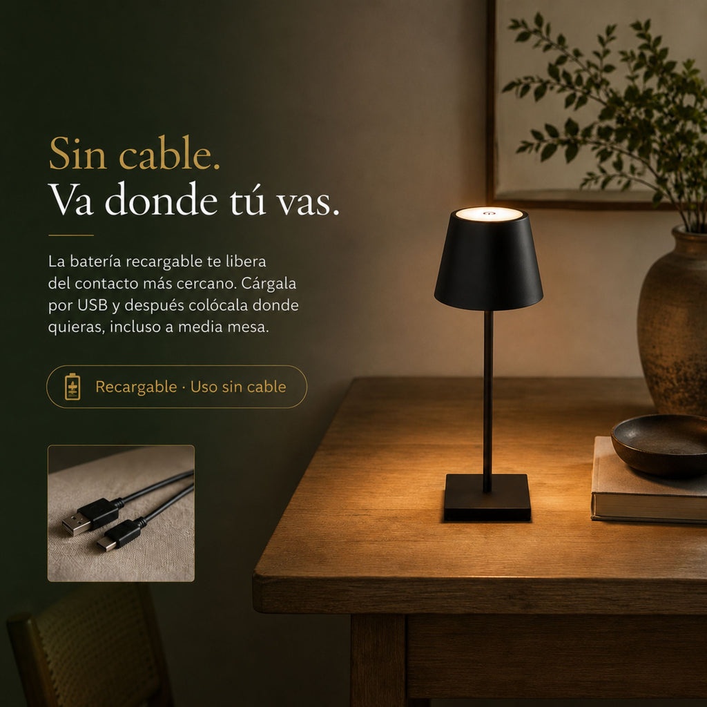 Lámpara de Mesa y Buró Nómada