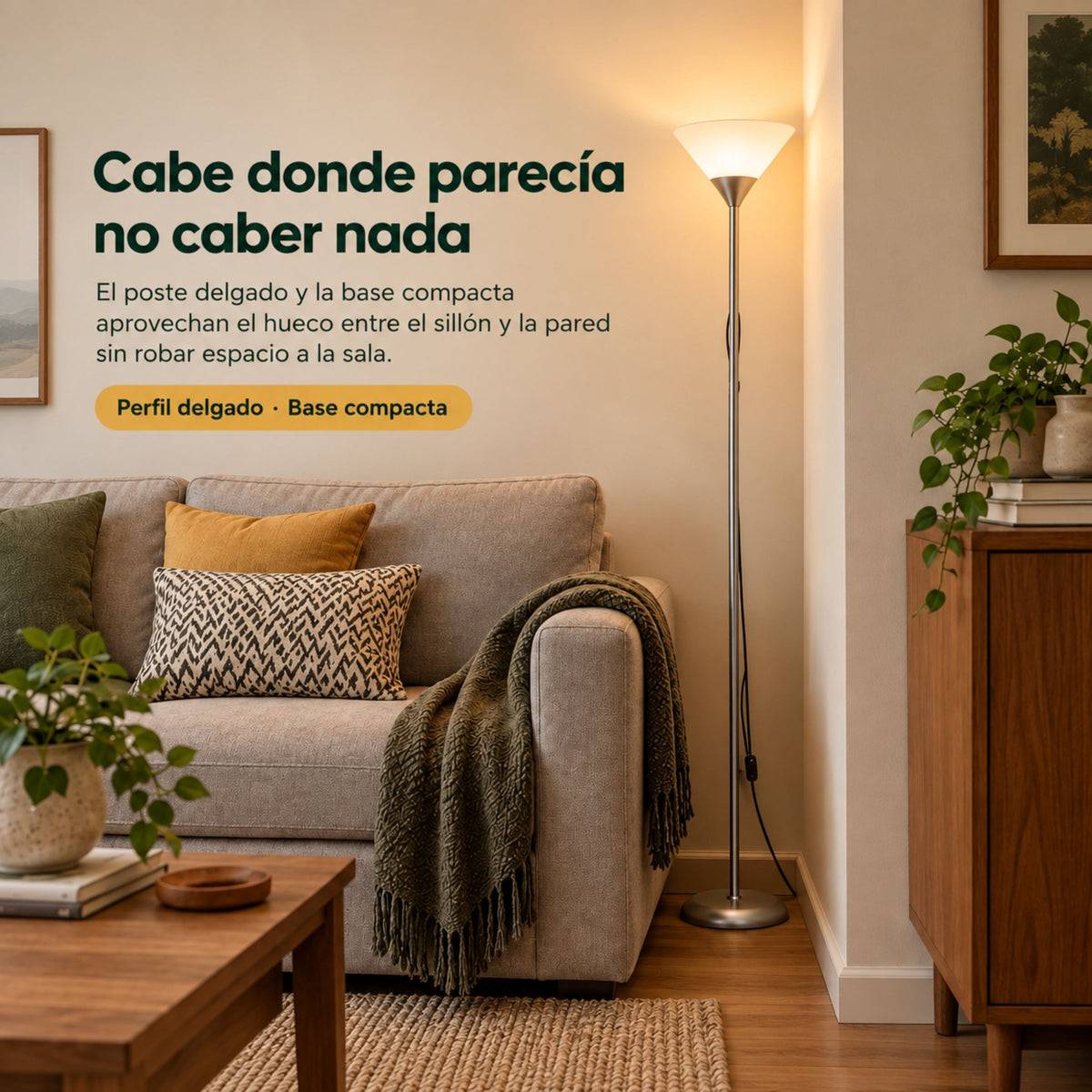 Lámpara de Piso para Sala Junco