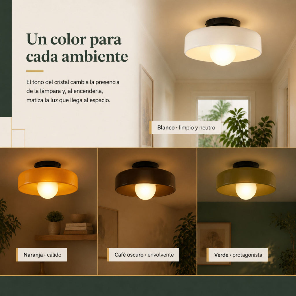Lámpara de Techo Moderna de Cristal Burbuja
