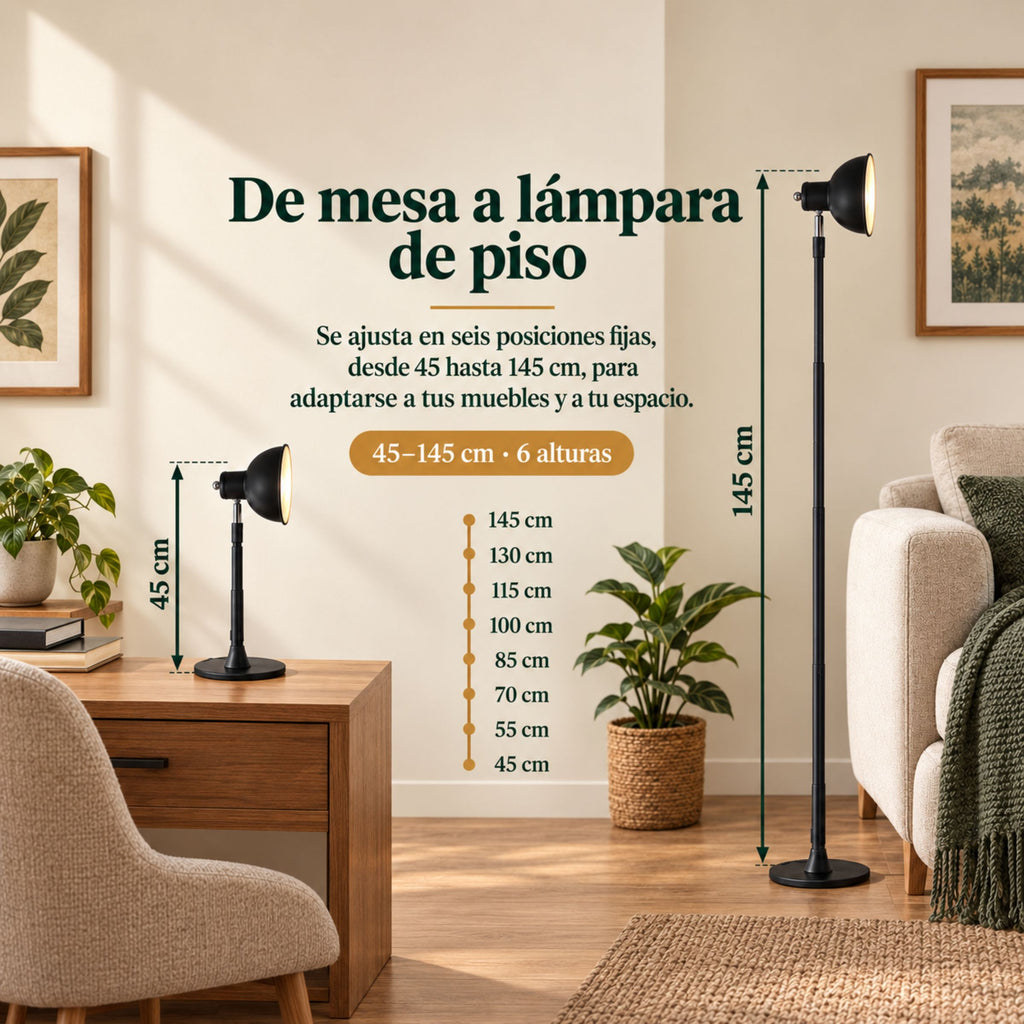 Lámpara de Piso para Sala Tallo