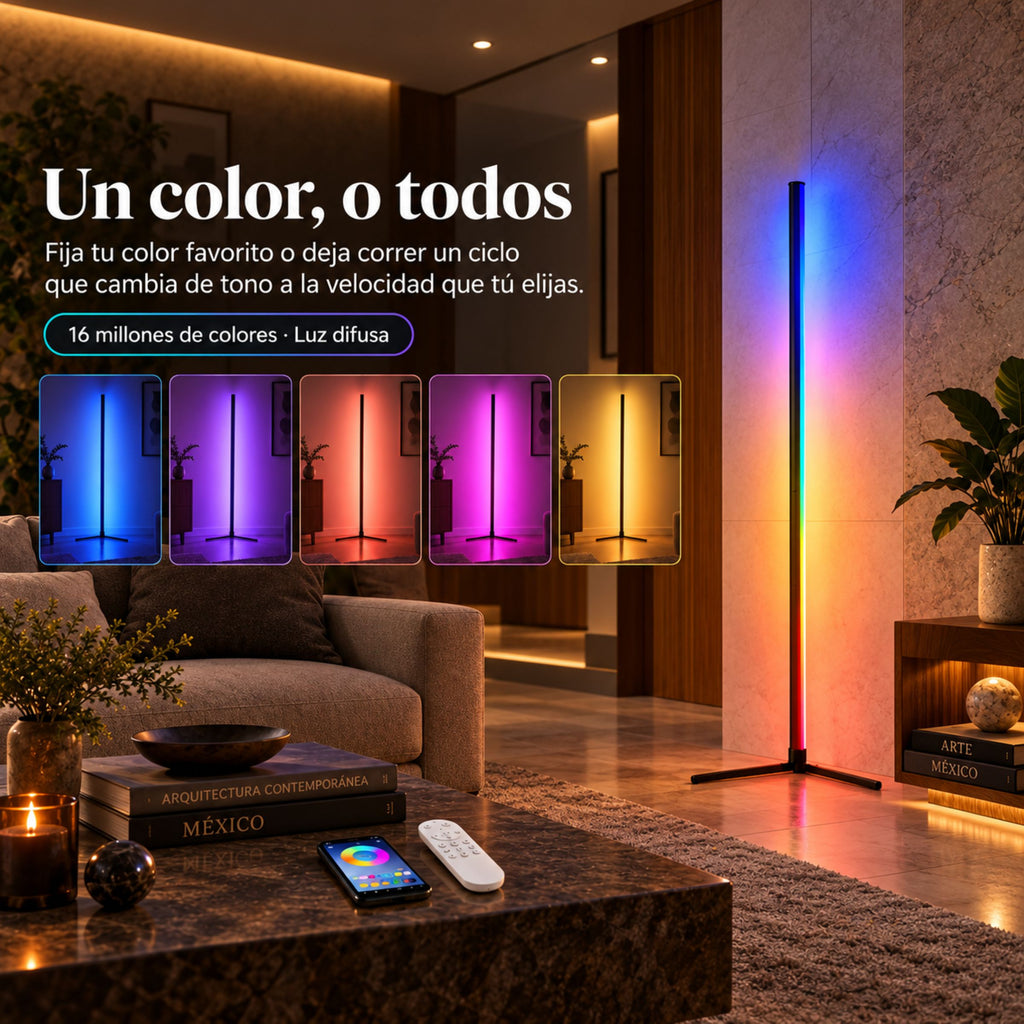 Lámpara de Piso para Sala Aurora RGB