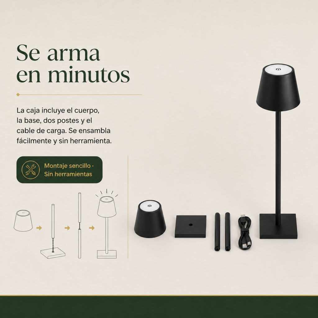 Lámpara de Mesa y Buró Nómada