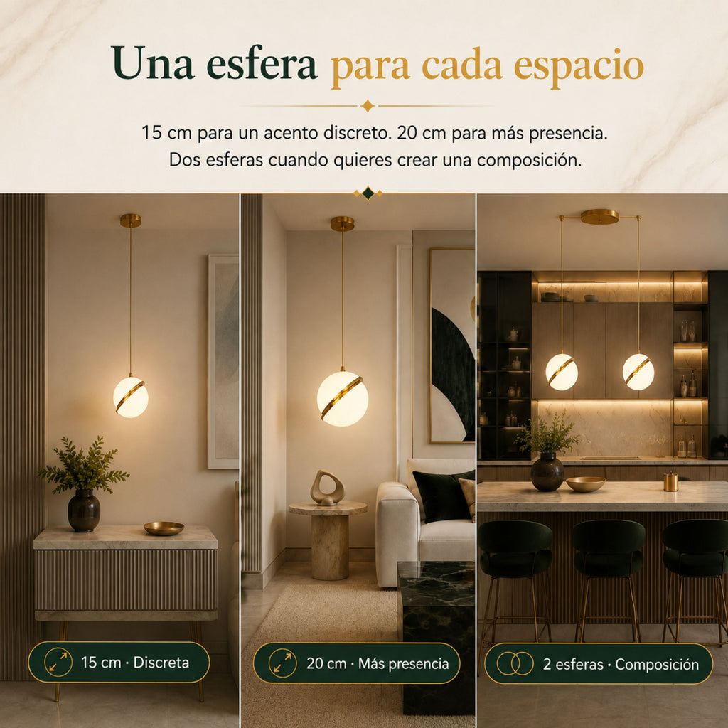 Lámpara Colgante para Cocina Esfera