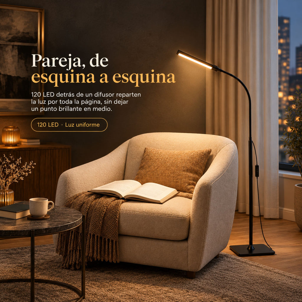 Lámpara de Piso de Lectura Sauce
