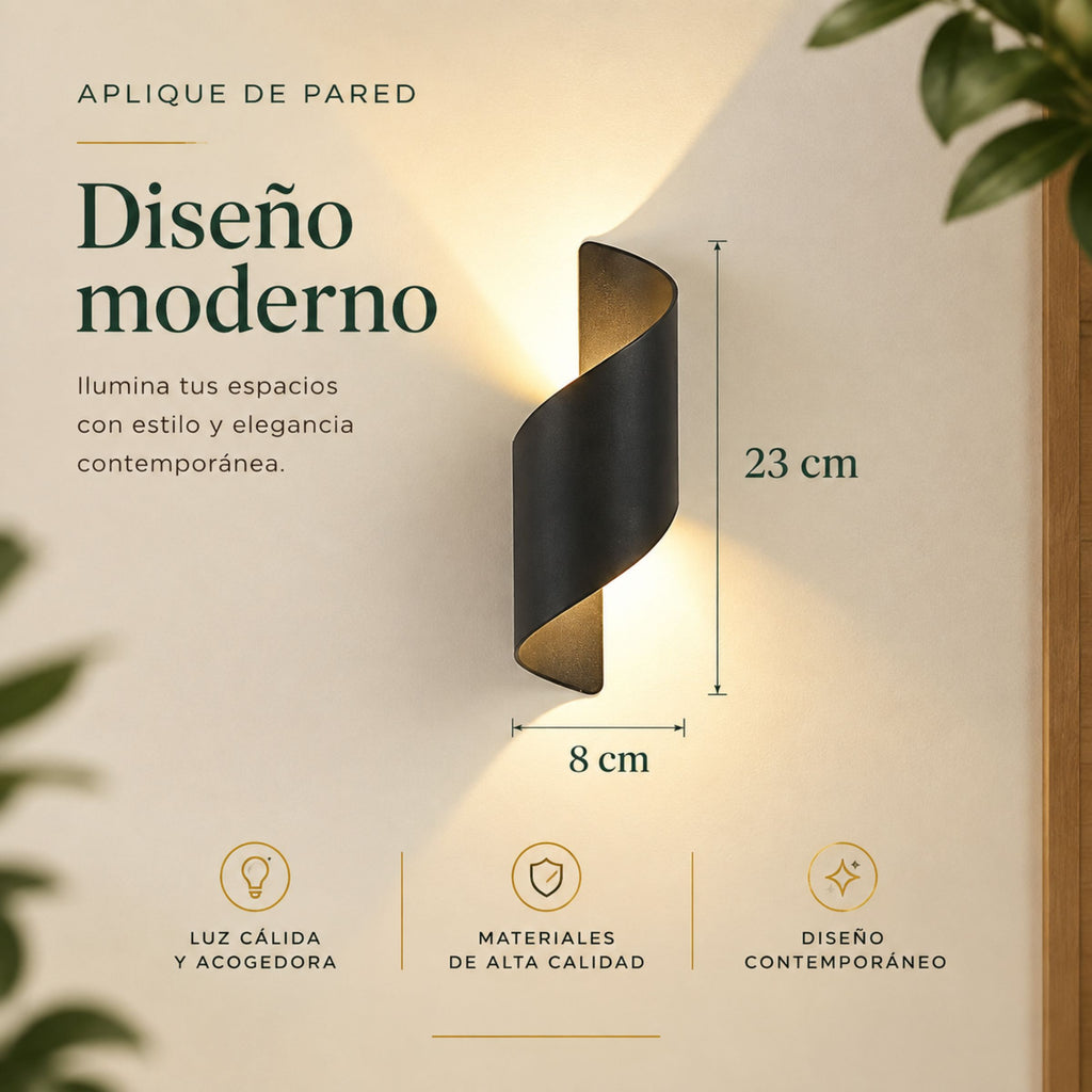 Lámpara de Pared Marea Exterior IP65