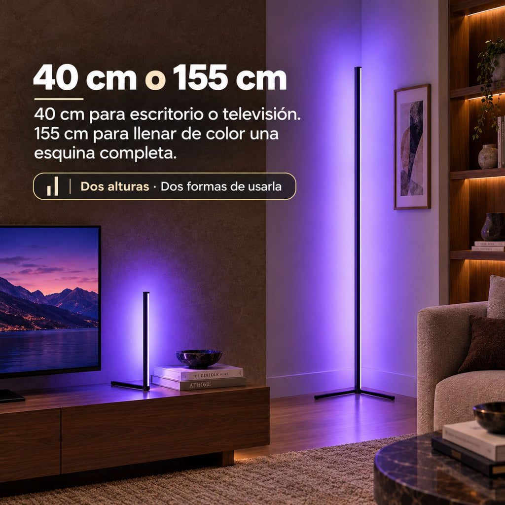 Lámpara de Piso para Sala Aurora RGB