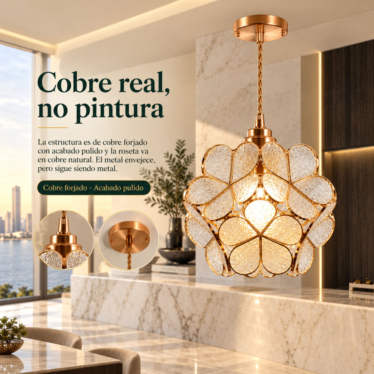 Lámpara Colgante para Comedor Loto