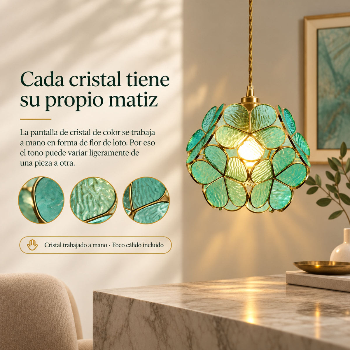 Lámpara Colgante para Comedor Loto