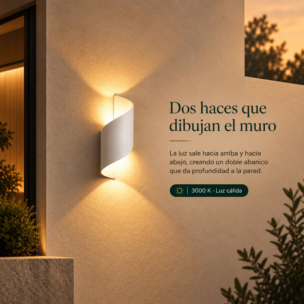 Lámpara de Pared Marea Exterior IP65