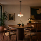 Lámpara colgante Retro en cristal soplado para sala