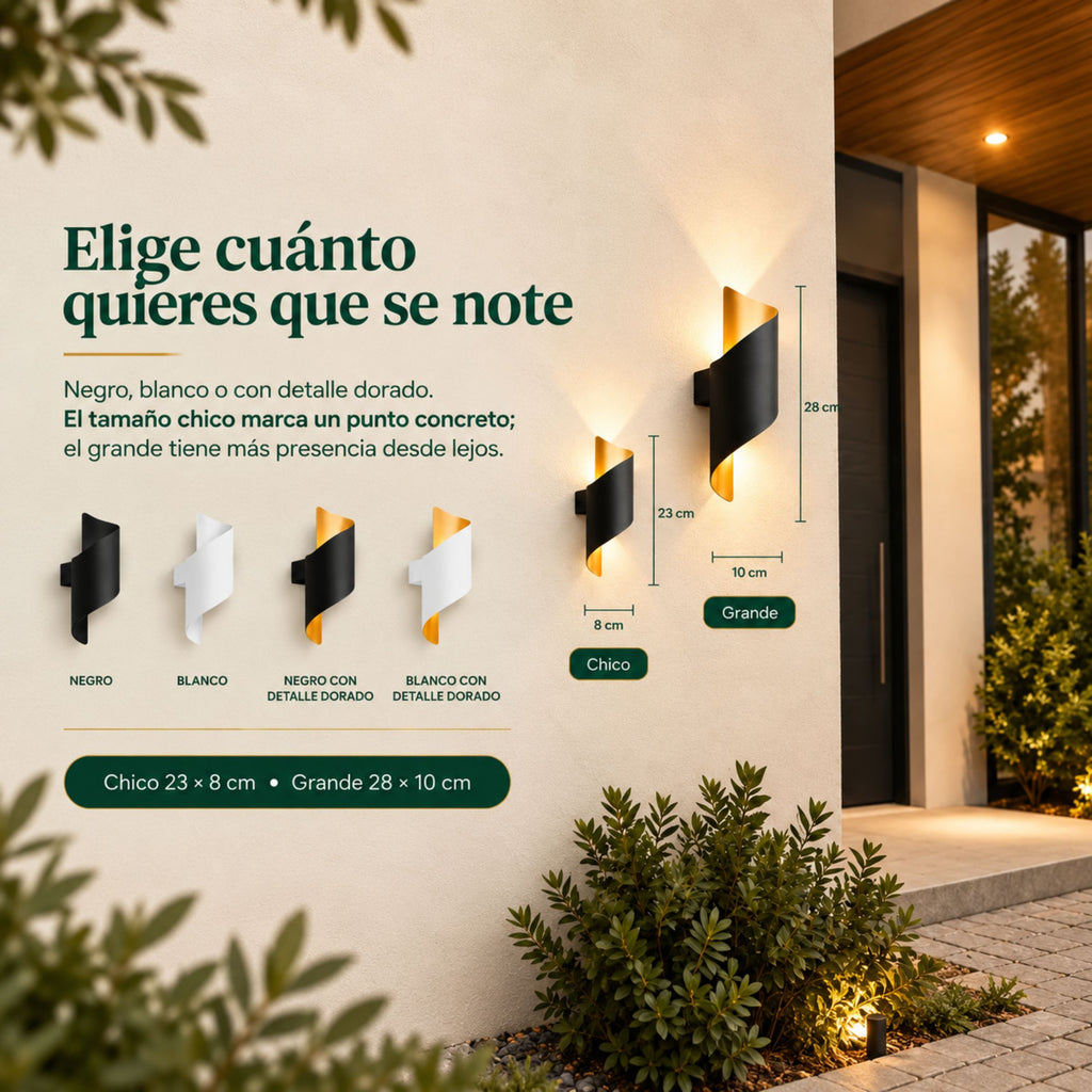 Lámpara de Pared Marea Exterior IP65