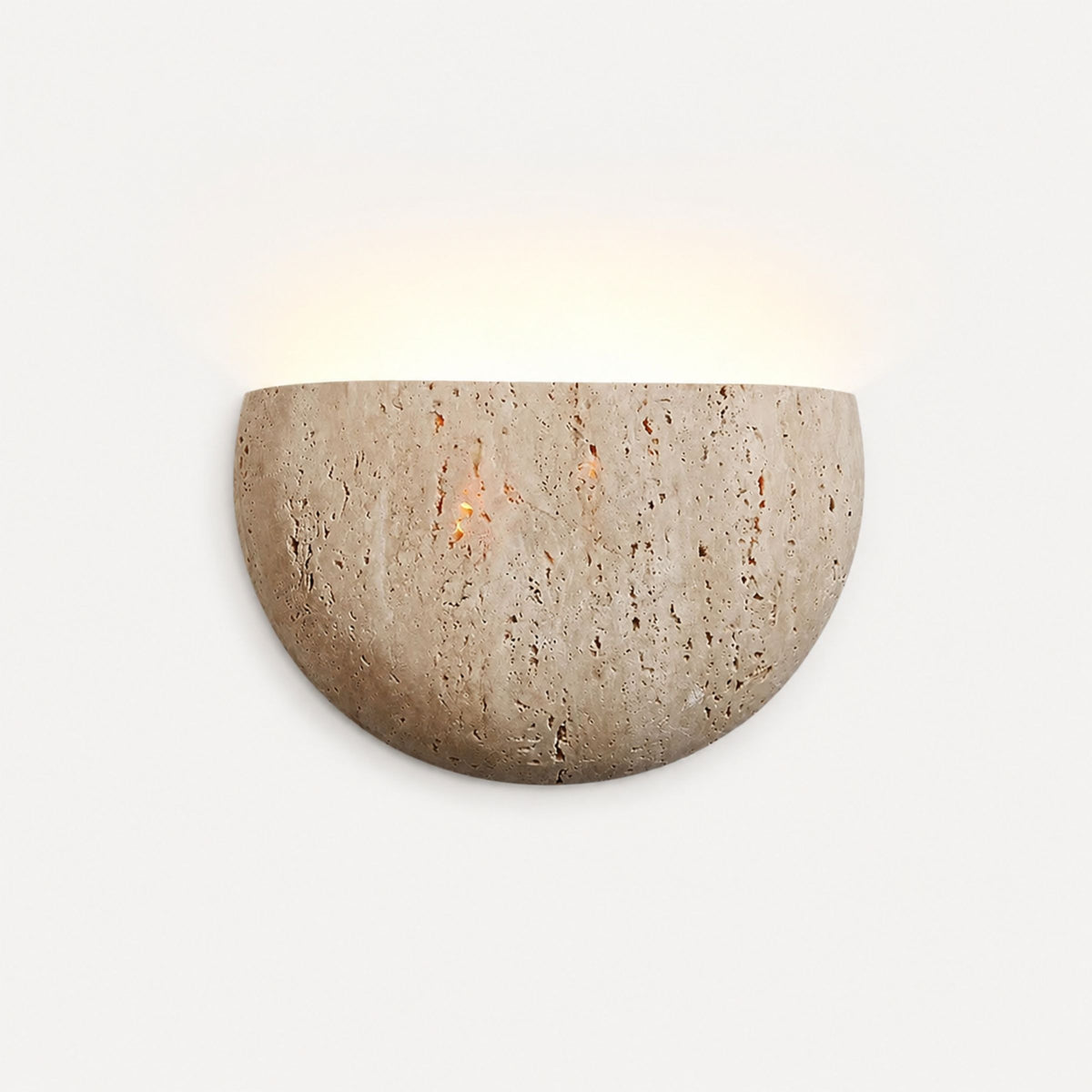Lámpara de pared Cantera en piedra natural beige para sala