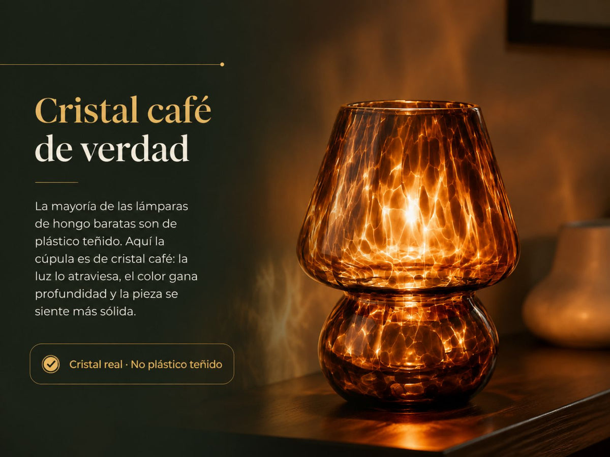 Cristal, no plástico.