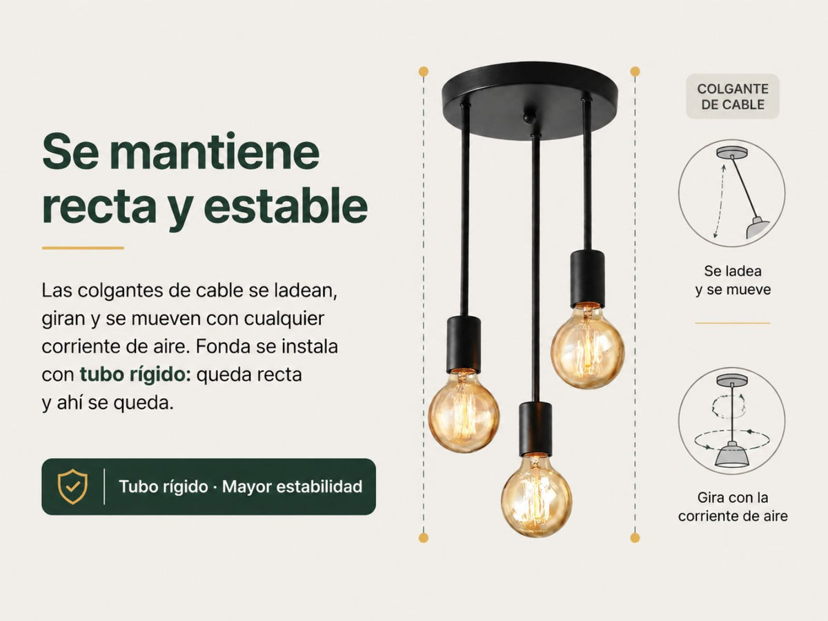 Firme, no colgando.