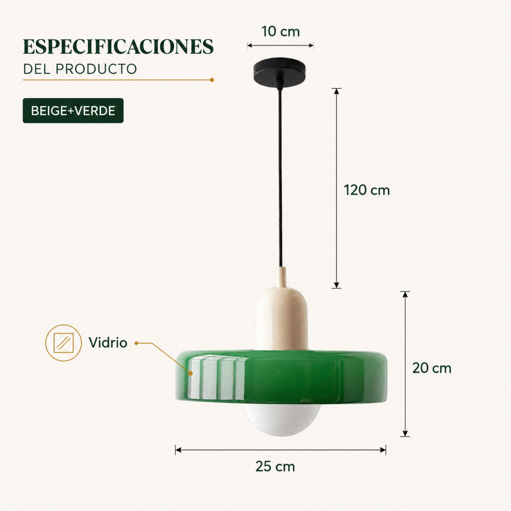 Lámpara Colgante para Comedor Retro