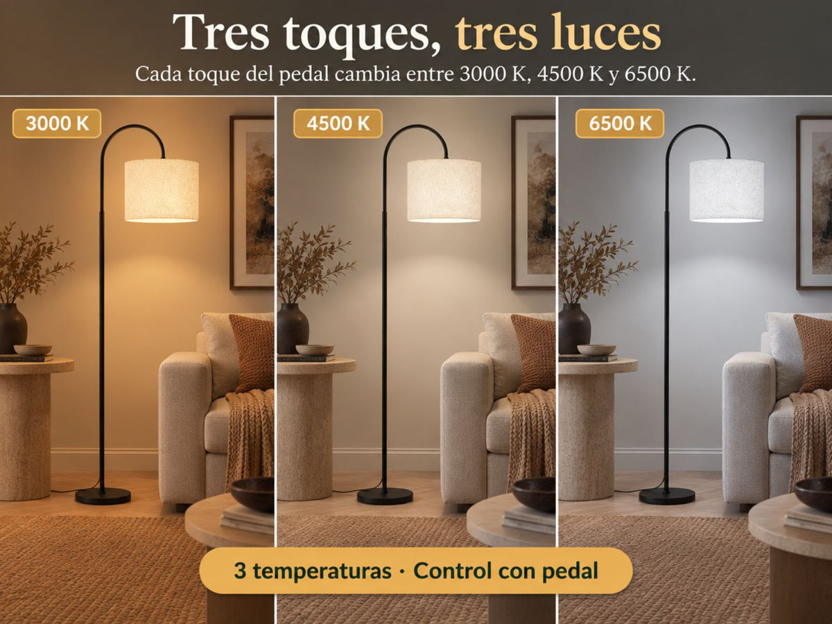 Tres toques, tres luces.