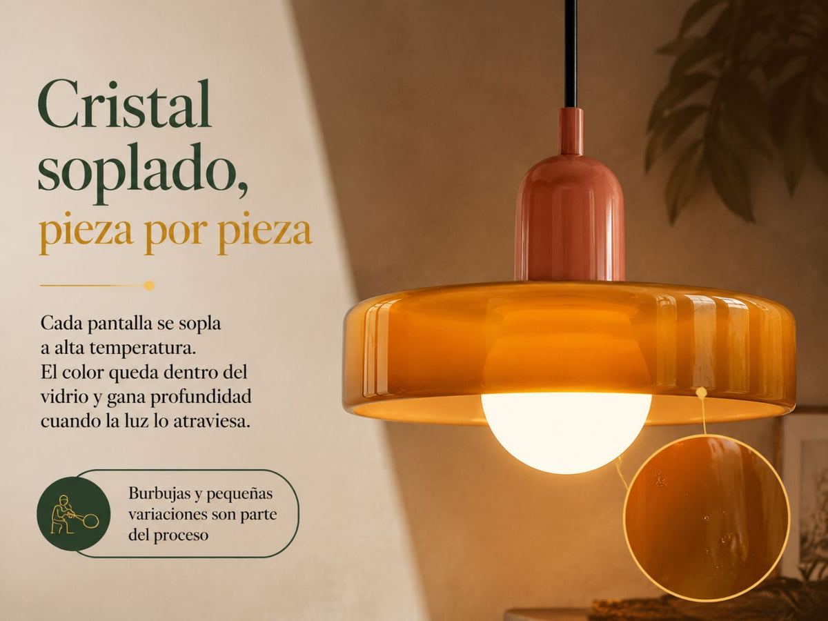 Soplado, no moldeado.