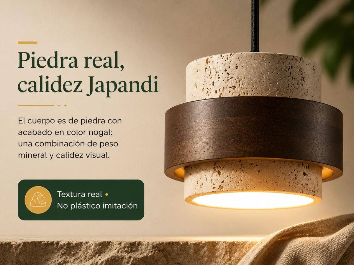 Piedra, en tono madera.