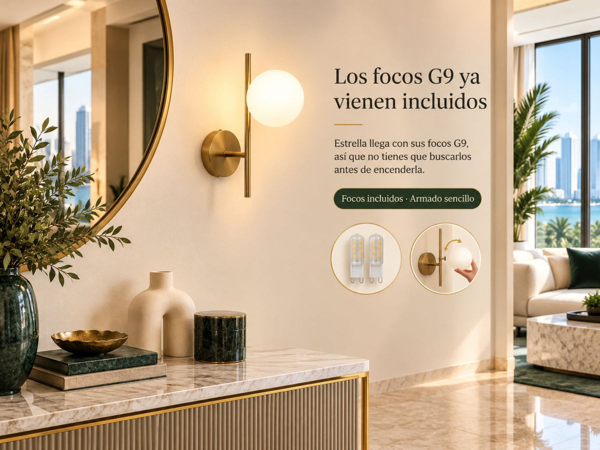 Llega con sus focos.