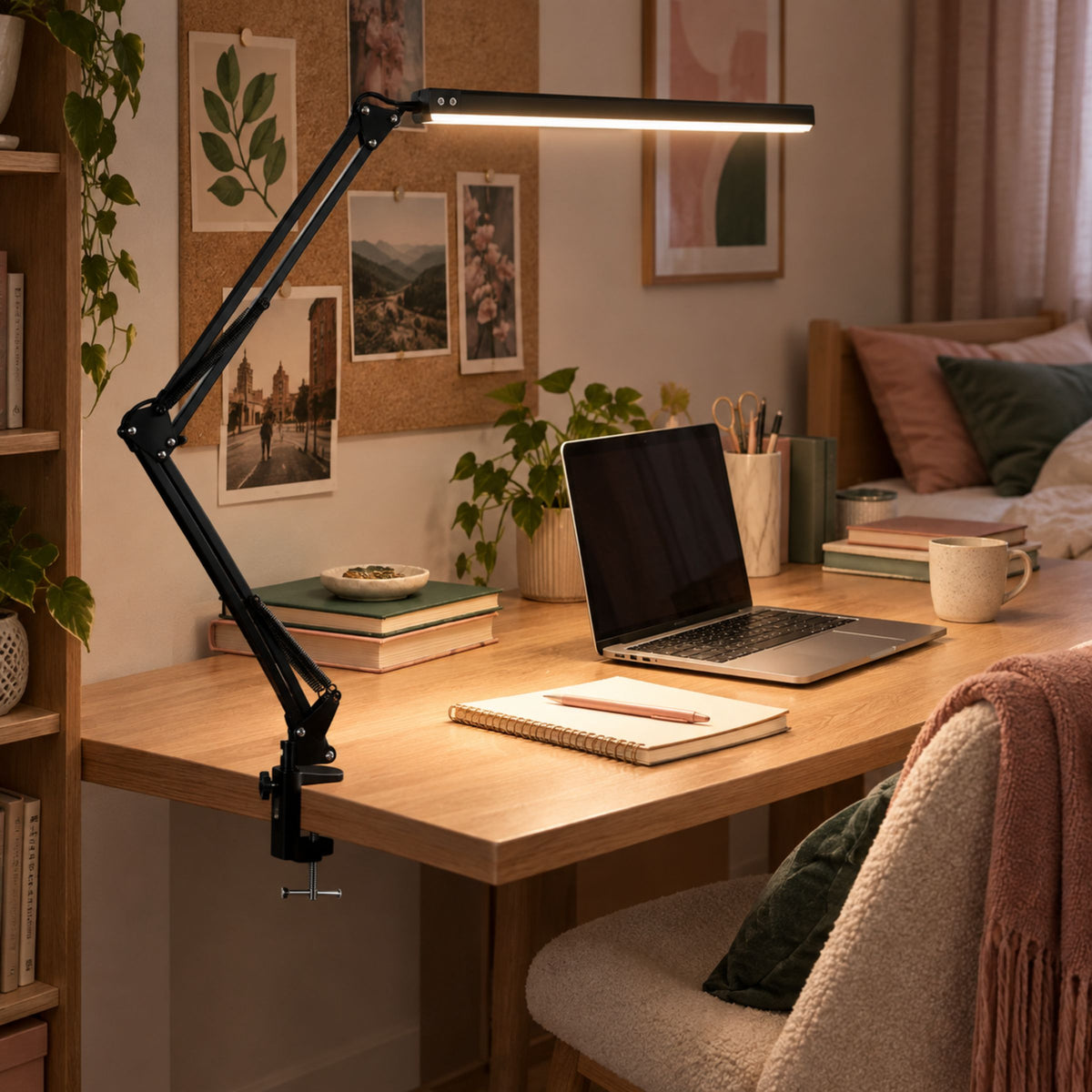 Lámpara de Escritorio LED Taller con Pinza