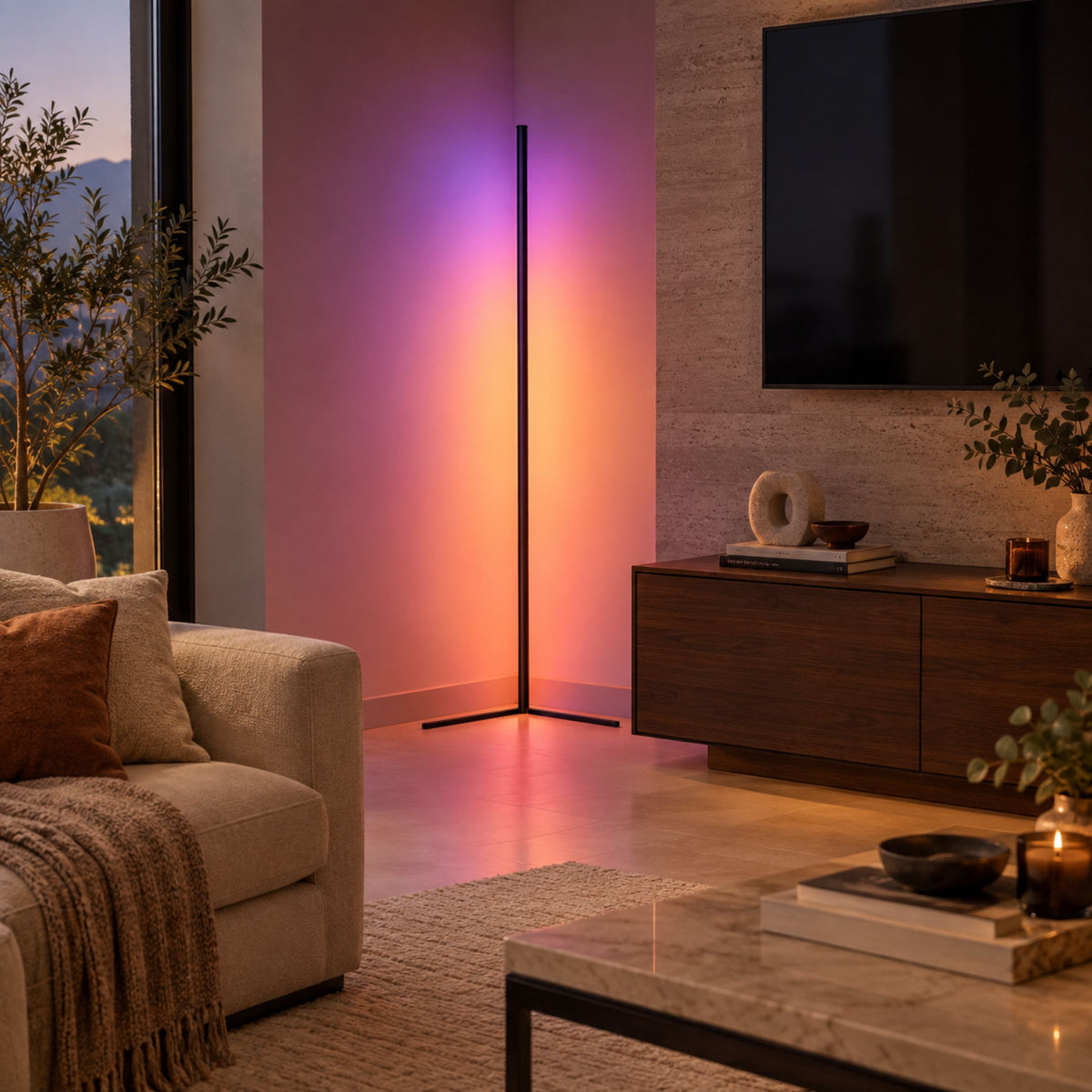 Lámpara de Piso para Sala Aurora RGB