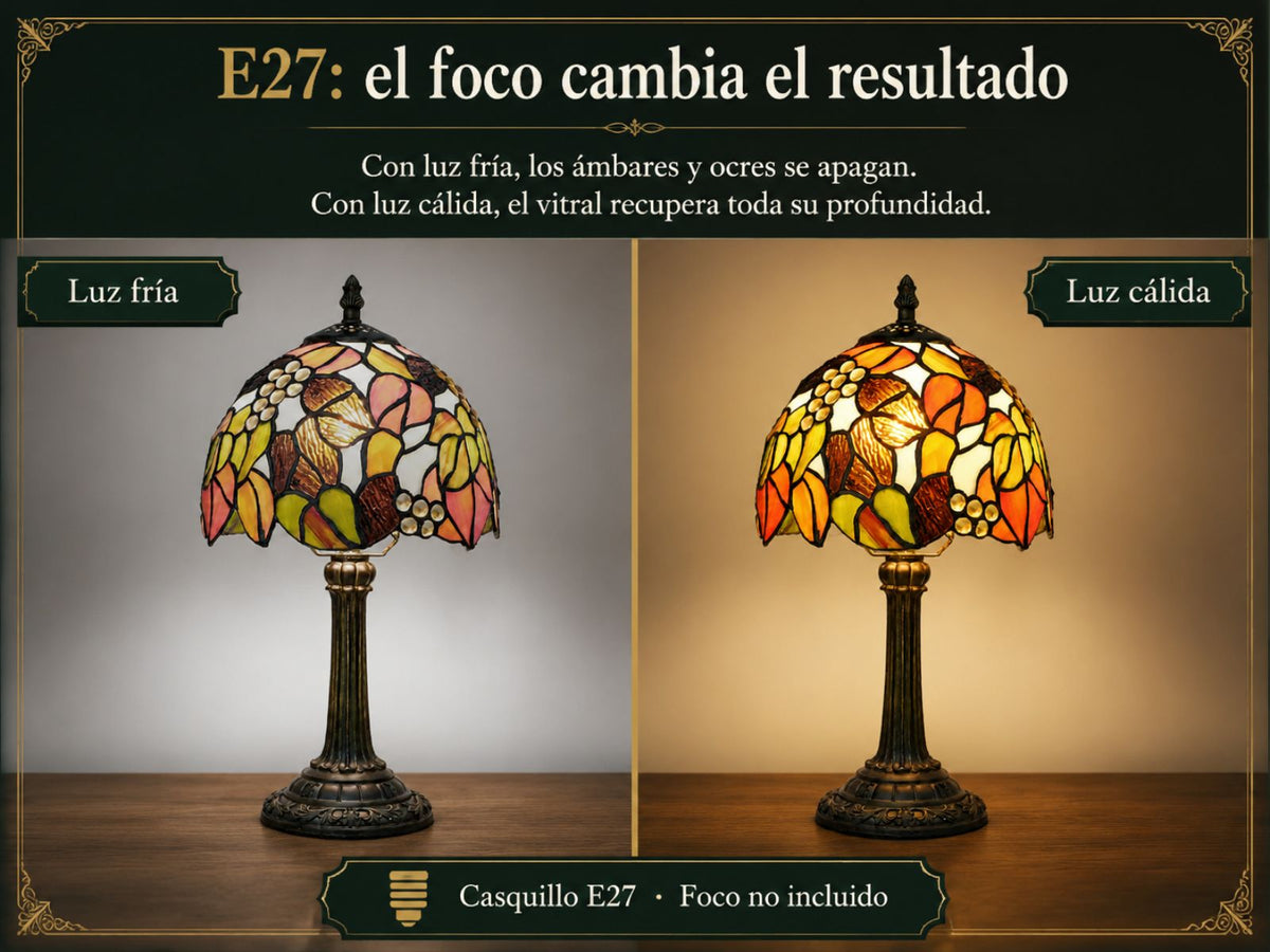E27, y siempre cálido.