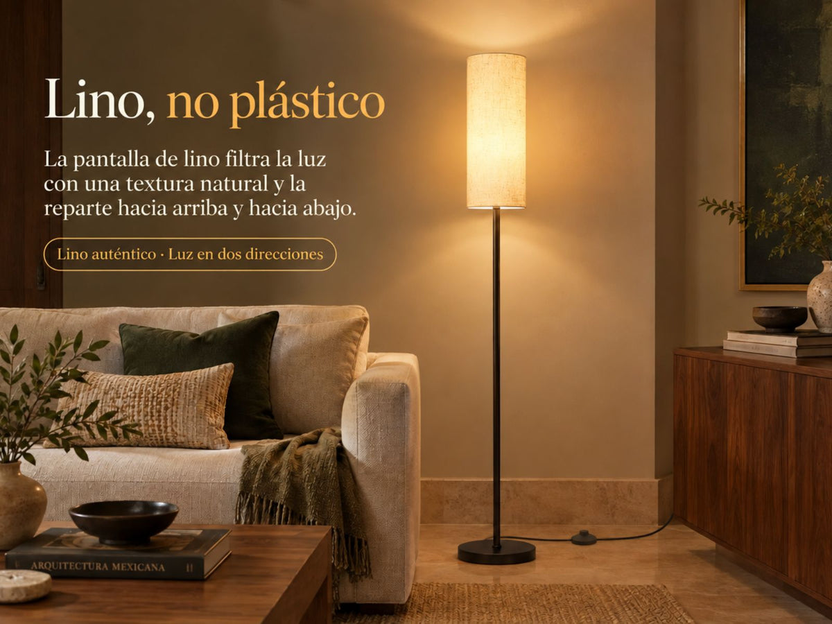 Lino, no plástico.