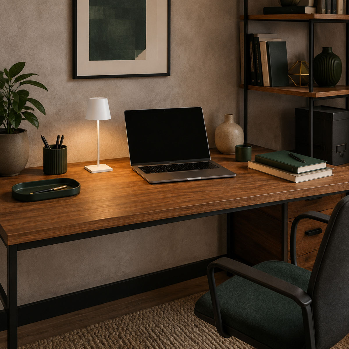 Lámpara de mesa sin cable de estilo moderno para sala
