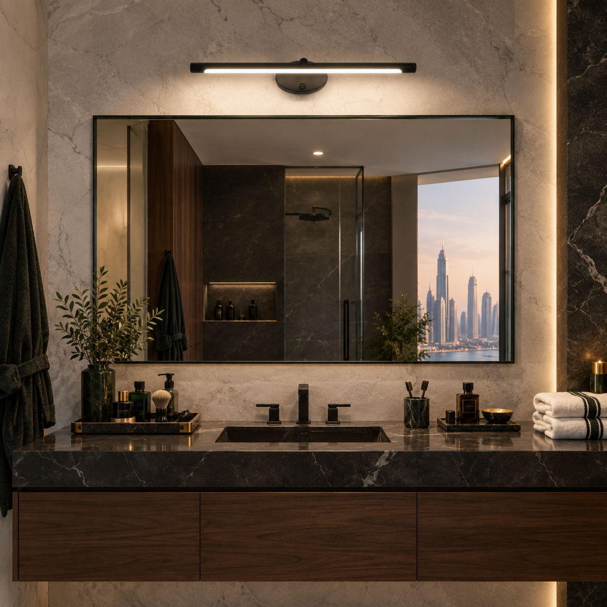 Lámpara de pared para espejo de estilo moderno para pasillo